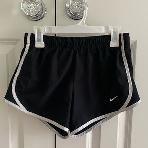 kids black nike shorts - medium